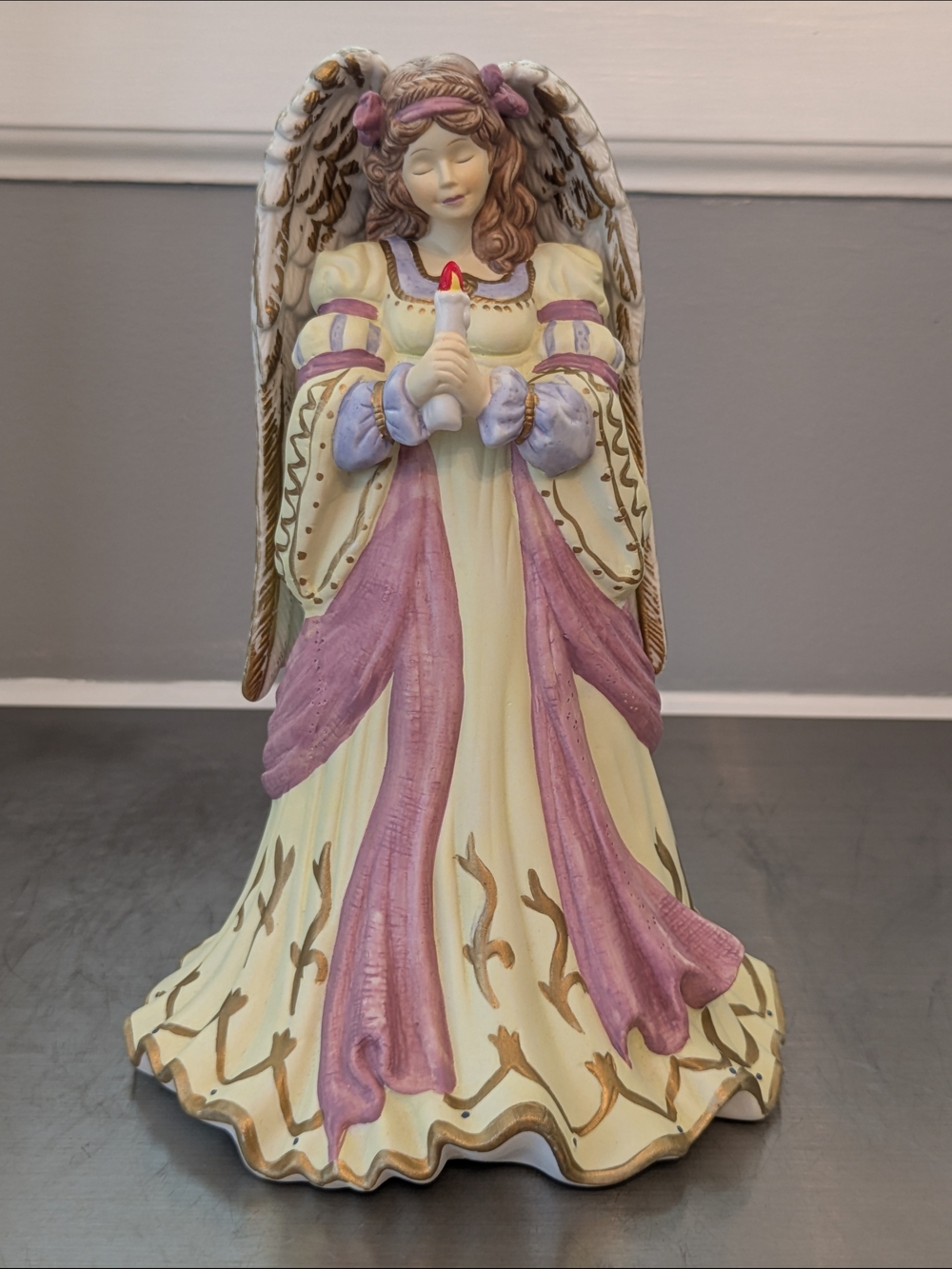 Musical Ceramic Angel Figurine